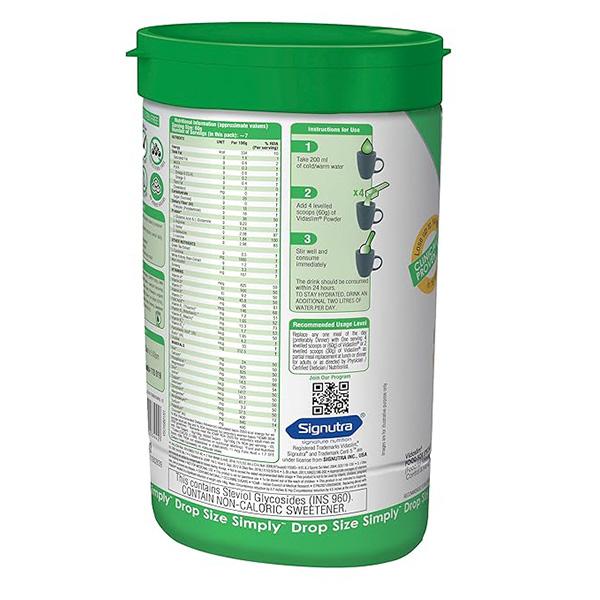 Vidaslim High Protein Meal Replacement for Weight Management Powder Jar - Vanilla Elixir Flavour 400 g - Weight Loss