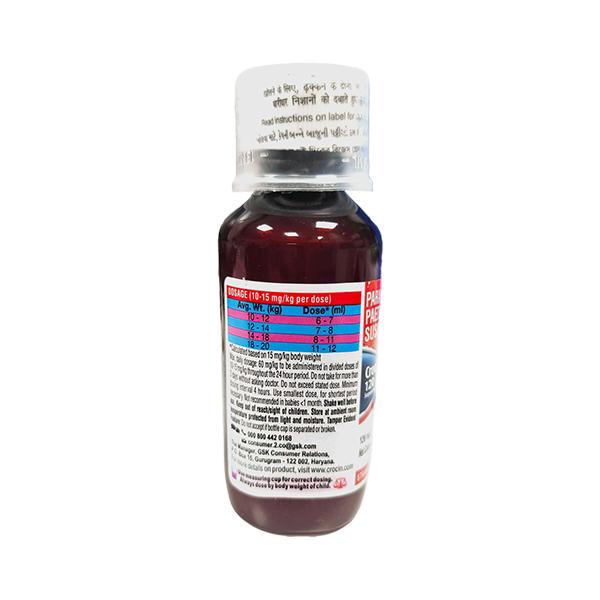 CROCIN 120 STRAWBERRY FLAVOUR Suspension 100ml - Fever-Ana