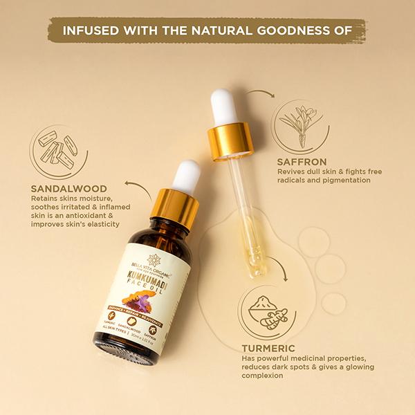 Bella Vita Organic Kumkumadi Face Oil 30 ml - Face Serum
