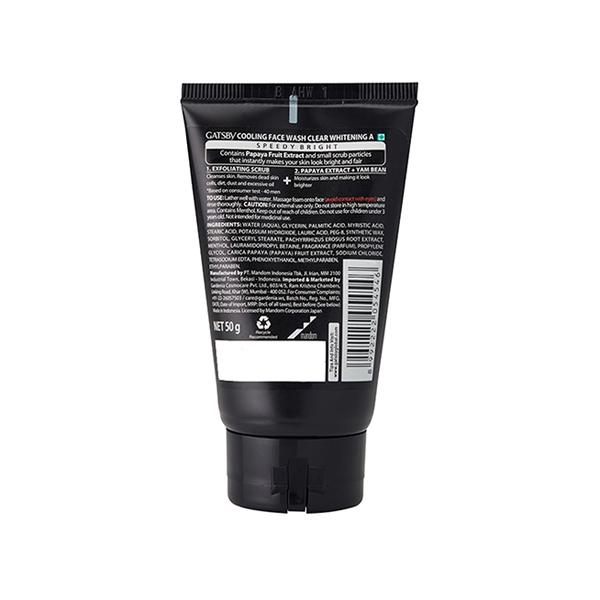 Gatsby Speedy Bright Papaya Cooling Face Wash 50 gm - Face Washes