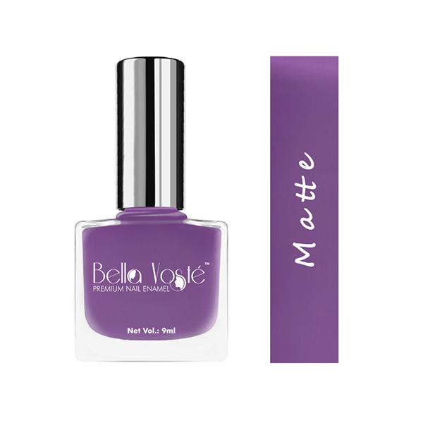 Bella Voste Matt Nail Paints Royal Orchid(10) 9 Ml - Nail Polish