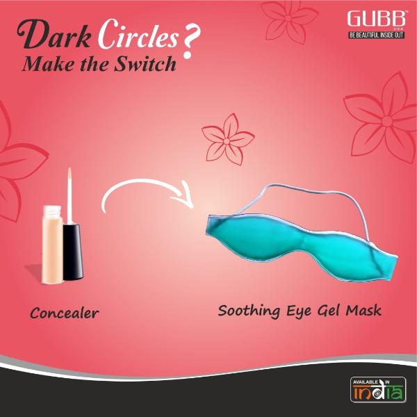 GUBB Soothing Eye Mask , Relaxing Eye Mask with Gel Beads - Grey 1's - Eye Masks