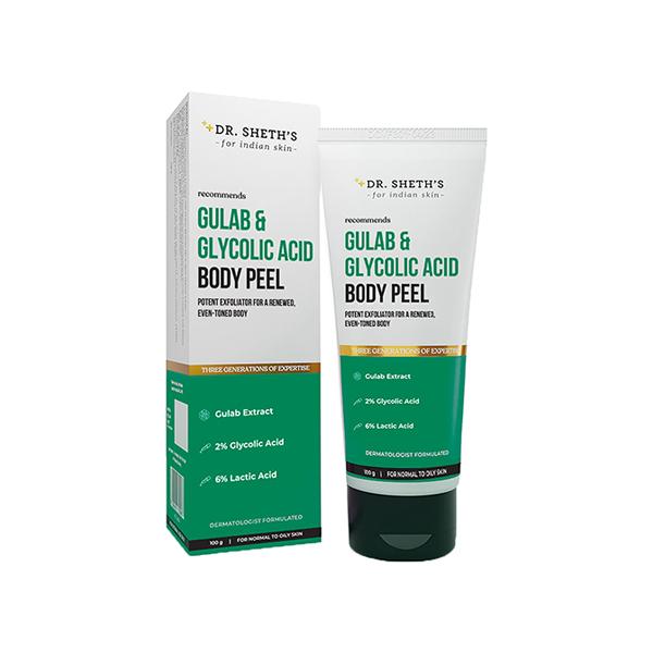 Netmeds | Dr. Sheth's Gulab & Glycolic Acid Body Peel 100 gm