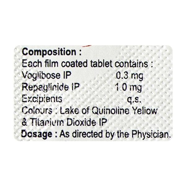 VOLIX R 0.3/1 Tablet 10's - Diabetes-Ant