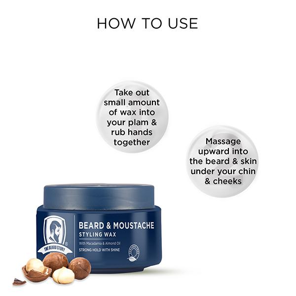 The Beard Story Beard & Moustache Styling Wax 45 gm - Beard Wax