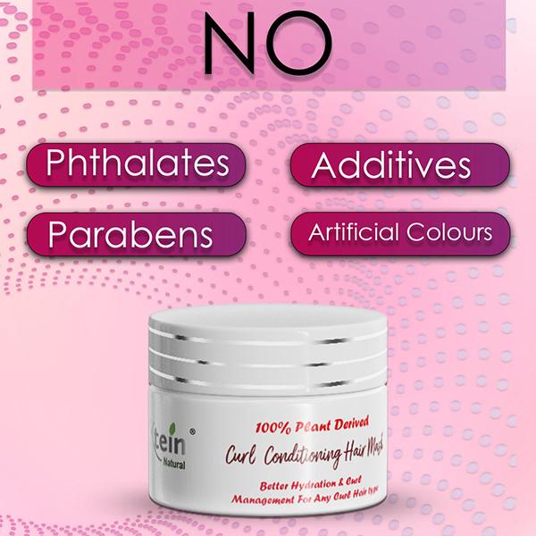 Ktein Natural 100% Plant Derived Curl Conditioning Hair Mask 100 gm - Hair Masks & Packs