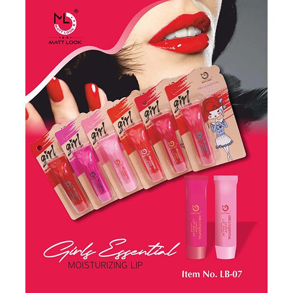 Matt Look Lip Makeup Girls Essential Colour Lip Balm Moisturizing Lip, Peach Blossom 3.5 gm - Lip Balms