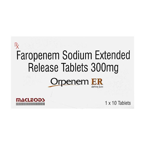 ORPENEM ER 300mg Tablet 10's - Bacterial Infections-OBL