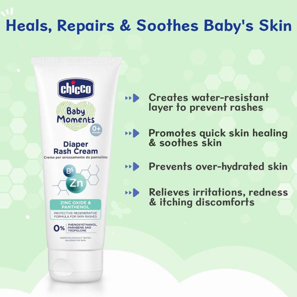 Chicco Baby Moments Diaper Rash Cream 100 ml - Rash Creams