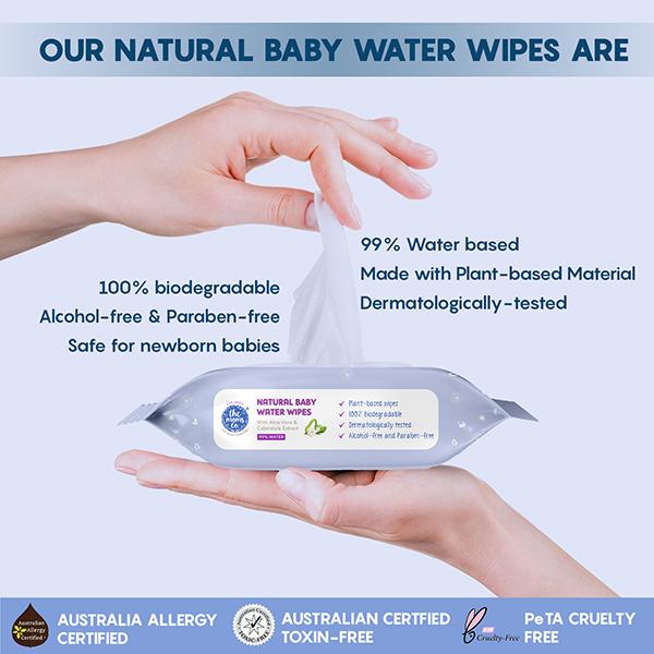 The Moms Co. Baby Water Wipes (Pack of 2) 1's - Rash Creams