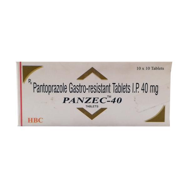 Panzec 40mg Tablet 10'S - Ulcer/Reflux/Flatulence-Aaa