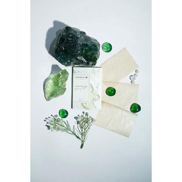 Dromen & Co Green Tea Blotting Paper (50 Sheets) 12.3 gm - Others