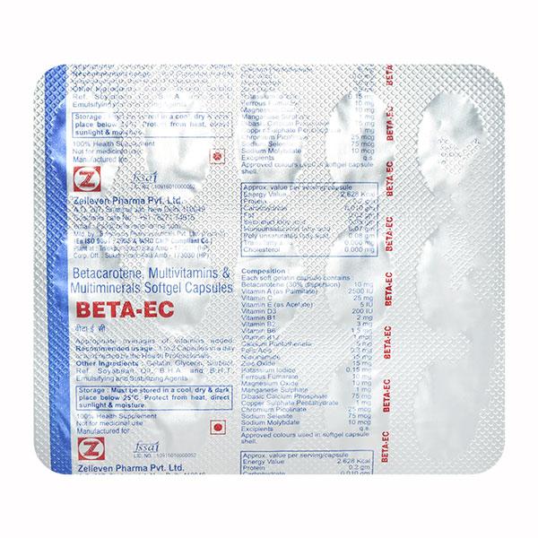 Beta EC Capsule 15'S - Supplements-Sup