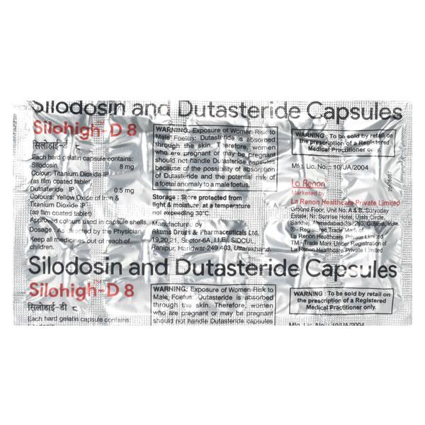 SILOHIGH D 8 Capsule 10's - Bladder And Prostate Disorders-Dru