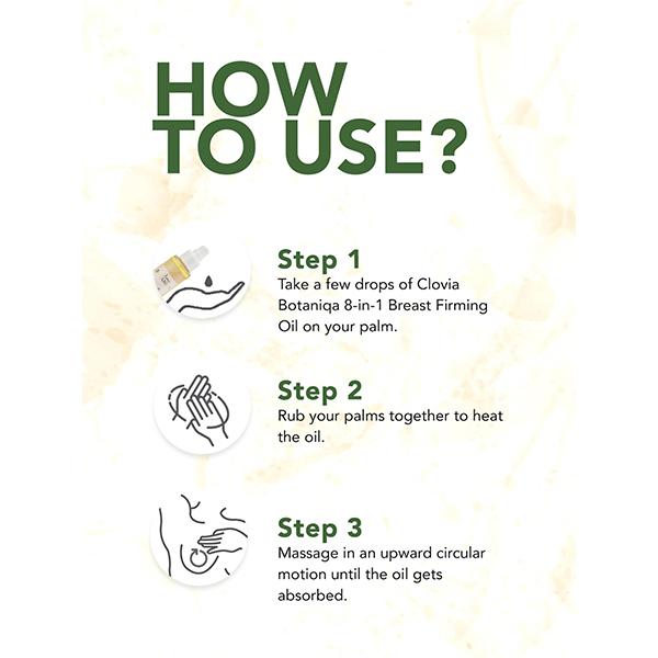 Clovia Botaniqa 8-in-1 Breast Firming Oil 100 ml - Breast Firming Gel