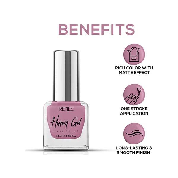 RENEE Hyper Gel Nail Paint - Misty Rose 10 ml - Nail Polish