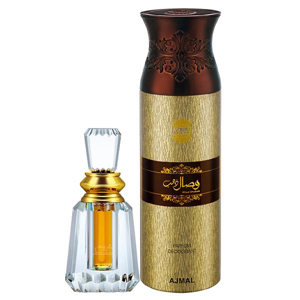 Ajmal Oudh Mukhallat Concentrated Perfume Oil Oriental Oudhy And Wisal Dhahab Deodorant Fruity Floral Fragrance 206 ml - Perfumes (Edt/Edp)