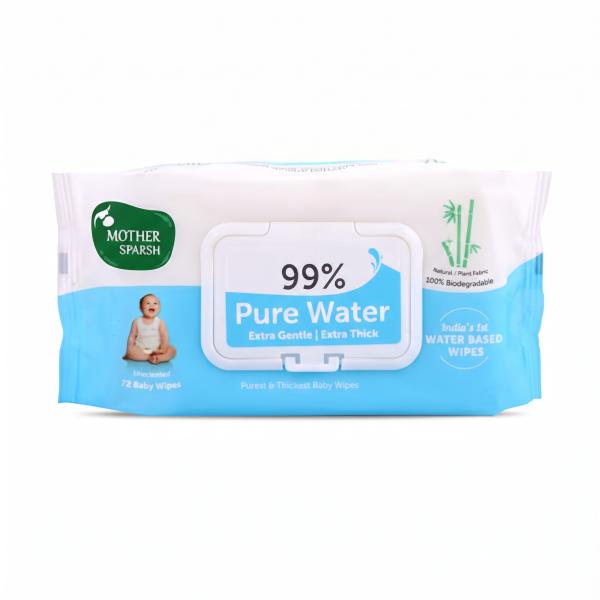 Netmeds | Mother Sparsh 99% Water Based Wipes 72's