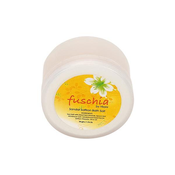 Netmeds | Fuschia Bath Salt - Sandal Saffron 50 gm
