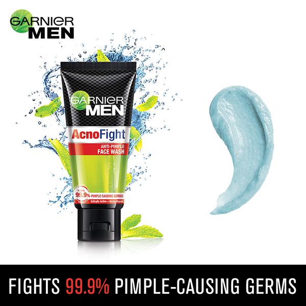 Garnier Men Acnofight Anti Pimple Face Wash 50 gm - Face Wash & Cleansers