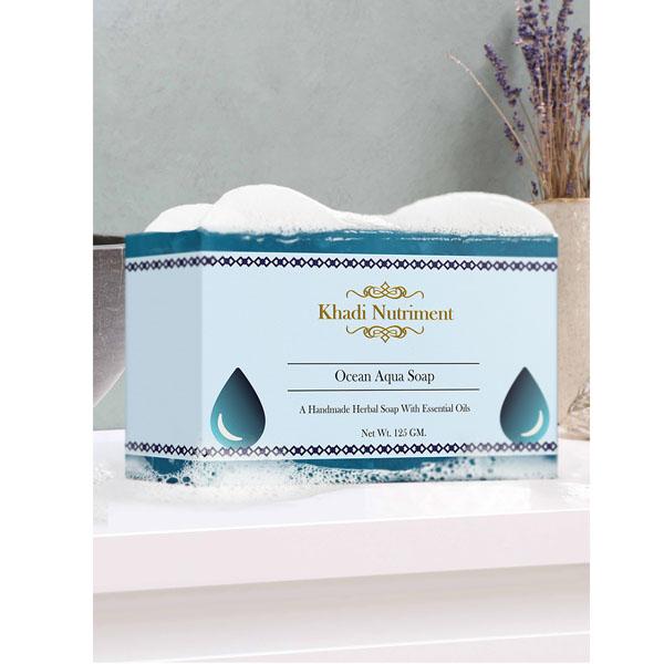 Nutriment, Khadi Nutriment Ocean Aqua Soap 125 gm - Soaps