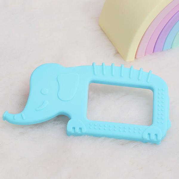 Netmeds | R for Rabbit Tiny Bites Safari Silicone Teether - Blue 1's