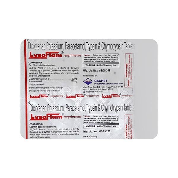 Lysoflam Tablet 10'S - Pain relief-Nsa