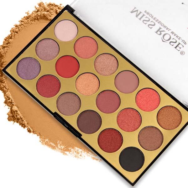 Netmeds | Miss Rose 18 COLOR Eyeshadow Palette 7001 - 84 M2 32 gm