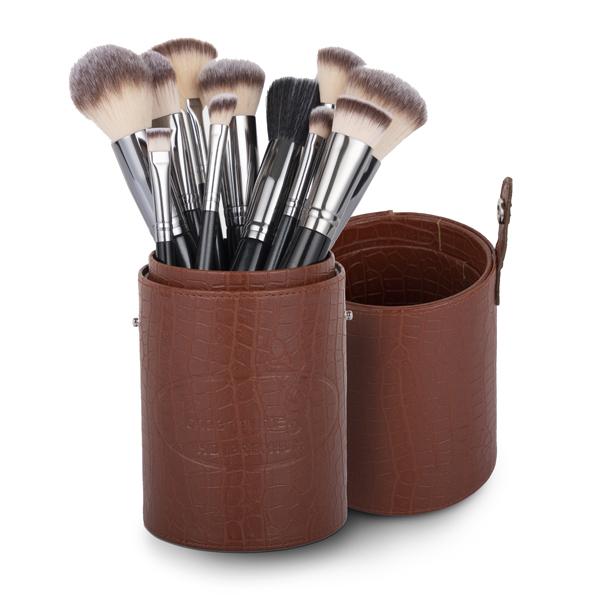 London Pride Cosmetics London Pride Cosmetics Brush Holder Cylinder shaped Orange Rust big Rust 300 gm - Face Brush