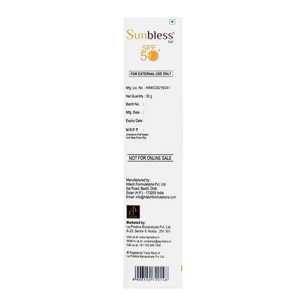 SUNBLESS SPF 50+ PA+++ SILICON SUNSCREEN MATTE FINISH Gel 30g - Sunscreen Preparations-Emo