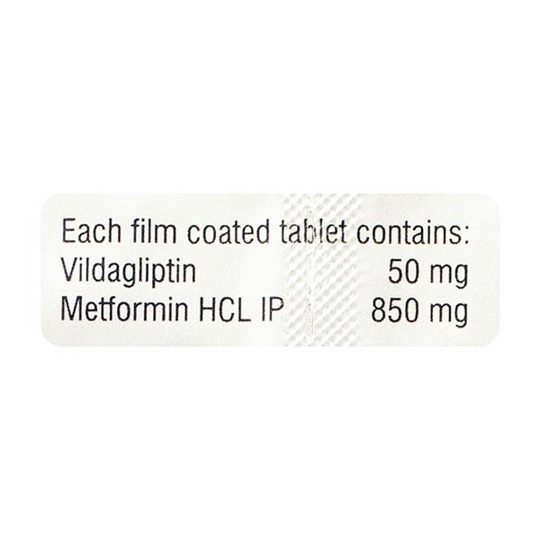 VILDAMAC M 50/850mg Tablet 15's - Diabetes-Ant