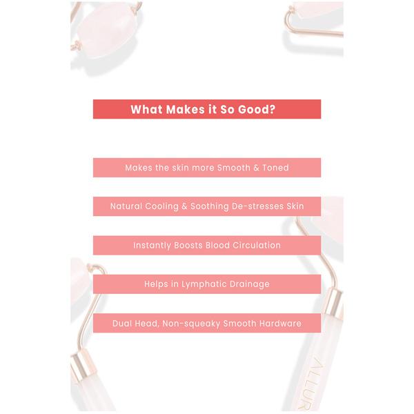 Allure Face Massage Roller - Rose Quartz Roller 1's - Massagers