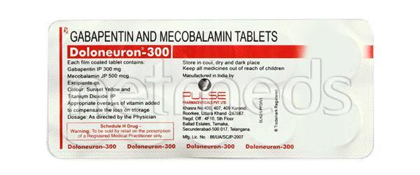 Doloneuron 300mg Tablet 10'S - Neuropathic Pain-Dru