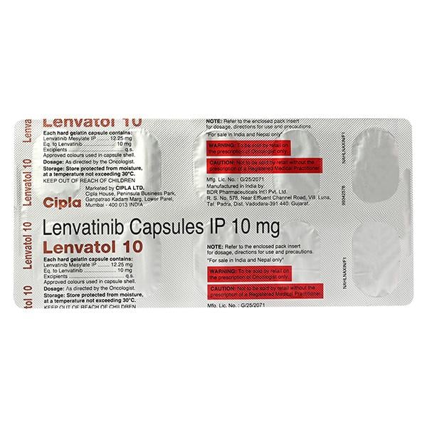 LENVATOL 10 Capsule 10's - Cancer Oncology-Tar