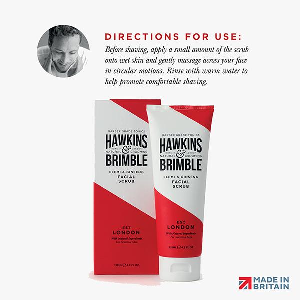 Hawkins & Brimble Pre-shave-Facial Scrub 125 ml - Scrubs & Exfoliants