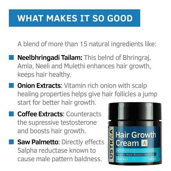Ustraa Hair Growth Cream for Men 100 gm - Hair Serums