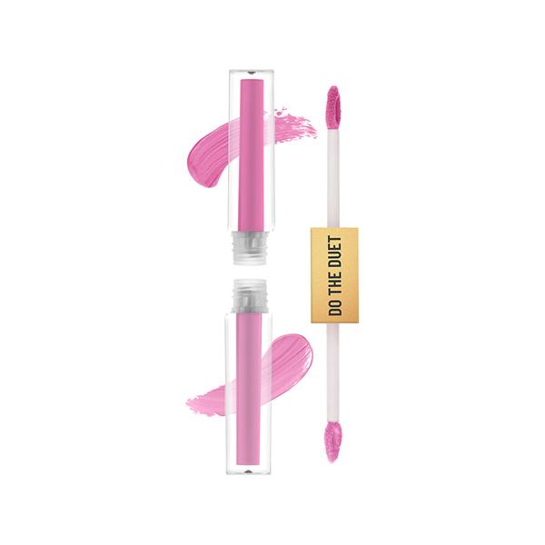 Netmeds | Swiss Beauty Select Do The Duet Lipstick, Matte Liquid Lipstick + Tinted Gloss French Rose 3 ml