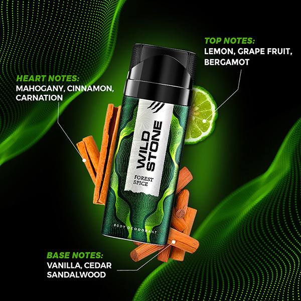 Wild Stone Forest Spice Deodorant 150 ml - Men Deodorants/Roll-Ons