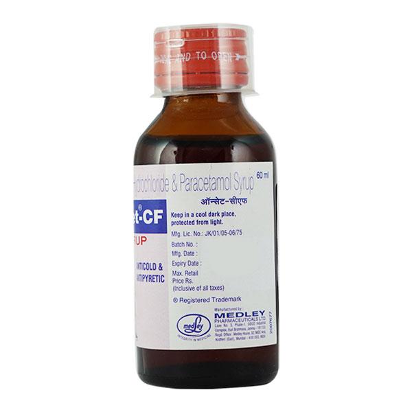 Oncet CF Syrup 60ml - Cough And Cold-Cou