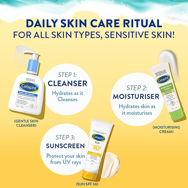 CETAPHIL SUN SPF 50+ UVB/UVA VERY HIGH PROTECTION LIGHT Gel 50ml - Body Sunscreen