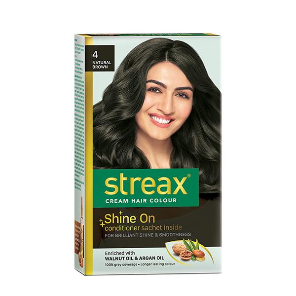 Netmeds | Streax Hair Colour - Natural Brown (70gm+50ml) 1's