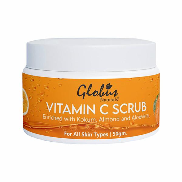 Globus Naturals Vitamin-c Brightening Face Scrub 50 gm