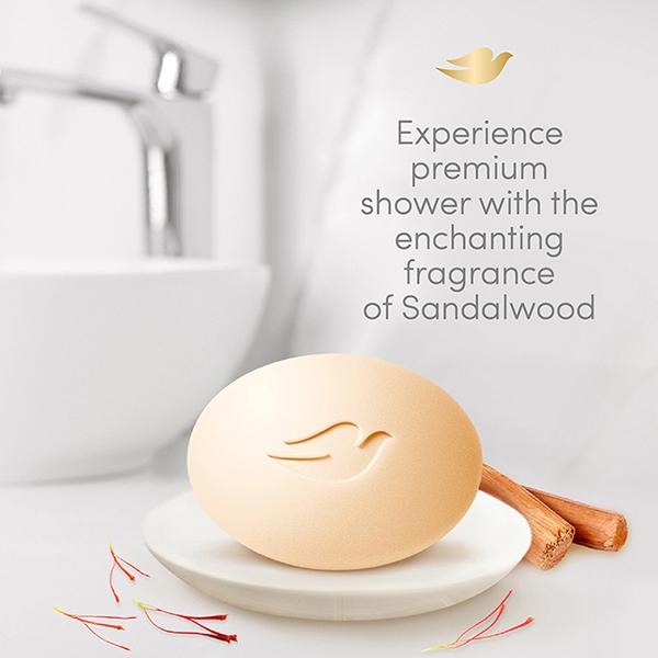 Dove Sandalwood Beauty Bathing Bar 125gm 3's - Soaps