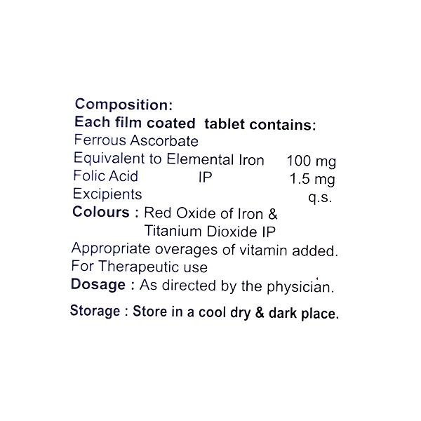 Ferglow XT Tablet 10'S - Iron Supplement/Anaemia-Vma