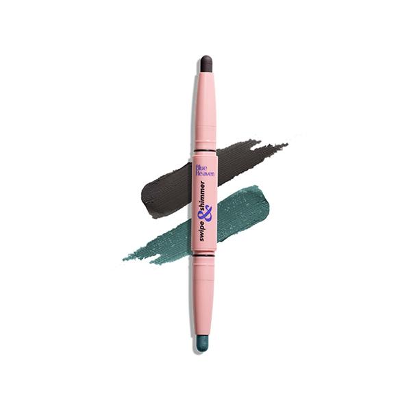 Blue Heaven Swipe and Shimmer Extreme Hold Eyeshadow Stick - Smoky Night Jade 2.2 gm - Eyeshadow, Bases & Primers