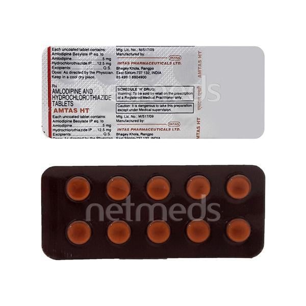 Amtas HT Tablet 10'S - Hypertension-Cal