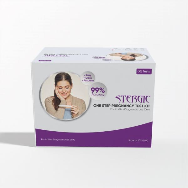 STERGIC One Step Pregnancy Test Kit 5's - Test Strips & Lancets