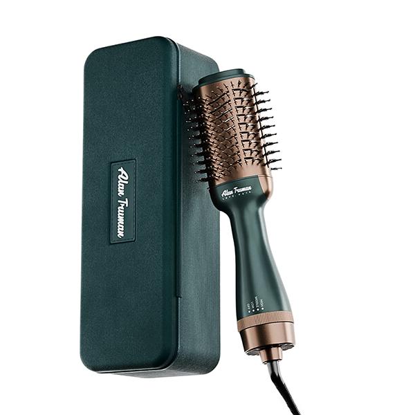 Netmeds | Alan Truman The Blow Brush with Storage & Travel case-Jade Green 740 gm