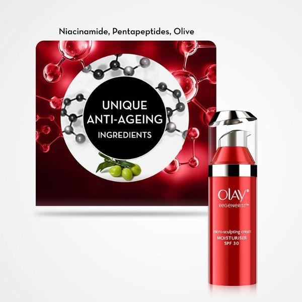 Olay Day Cream Regenerist Microsculpting Spf 30 50 gm - Day Cream