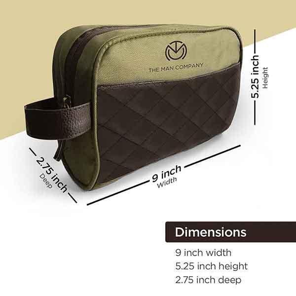 The Man Company Gentlemans Grooming & Shaving Pouch for Men 150 ml - Facial Kits